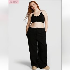 PINK VS Premium Fleece Wide Leg Pants NWOT